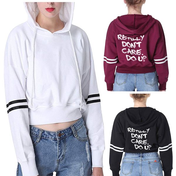 2020 spring and autumn new european and american i really dont care do u hooded sweater for women, Black
2020 spring and autumn new european and american i really dont care do u hooded sweater for women, Black