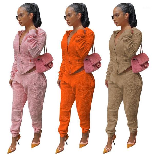 2021 new style women's autumn sets velvet jogger pants long sleeve elastic zipper coat sports loose warm trousers1, Gray
2021 new style women's autumn sets velvet jogger pants long sleeve elastic zipper coat sports loose warm trousers1, Gray