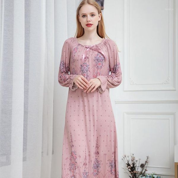 women's long-sleeved sleeping dress modal sleepwear long loose floral printed nightdress nightwear comfy home dress plus size1, Black;red
women's long-sleeved sleeping dress modal sleepwear long loose floral printed nightdress nightwear comfy home dress plus size1, Black;red