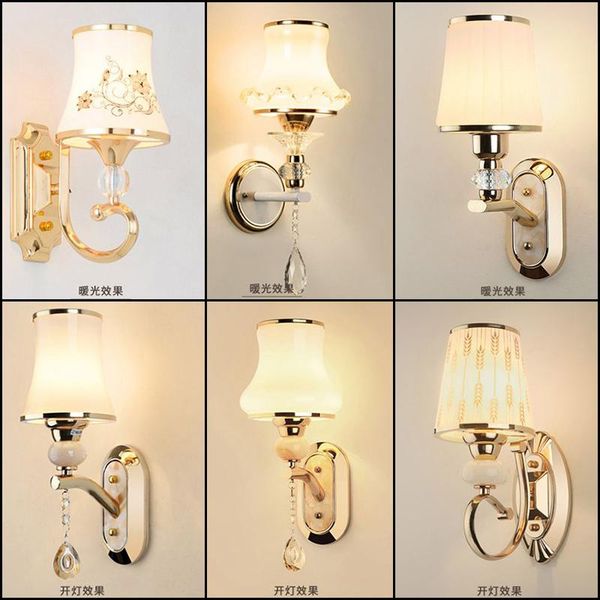 wall lamp modern led crystal bedroom bedside european living room background stairs aisle lamps 
wall lamp modern led crystal bedroom bedside european living room background stairs aisle lamps