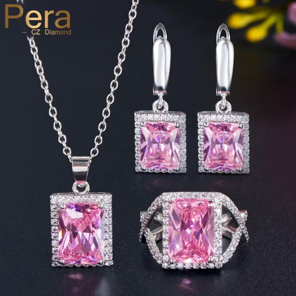 pera 3pcs large square cz zircon fashion women engagement party silver color necklace earrings jewelry set j201
pera 3pcs large square cz zircon fashion women engagement party silver color necklace earrings jewelry set j201