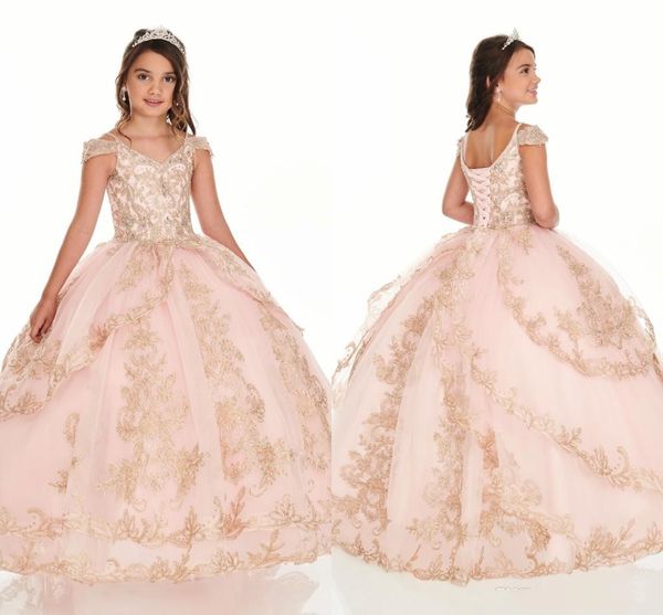 2020 lovely blush pink gold lace beading girls pageant dresses cold shoulder two layers skirt ball gown princess flower girl dress for kids, White;blue
2020 lovely blush pink gold lace beading girls pageant dresses cold shoulder two layers skirt ball gown princess flower girl dress for kids, White;blue