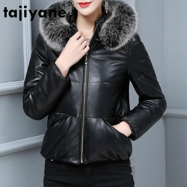 women's leather & faux tajiyane real genuine jacket fur collar coats down winter sheepskin coat female jacketsd5197q40wpy562, Black
women's leather & faux tajiyane real genuine jacket fur collar coats down winter sheepskin coat female jacketsd5197q40wpy562, Black