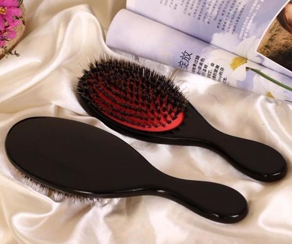 black boar bristle hair brush scalp massage brush for hair salon black paddle bristle hair brush, Silver
black boar bristle hair brush scalp massage brush for hair salon black paddle bristle hair brush, Silver
