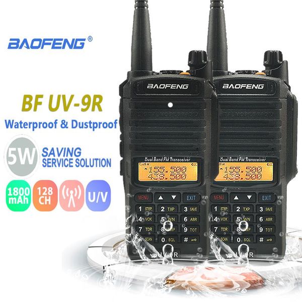 2pcs baofeng uv-9r 2020 new design walkie talkie ip67 waterproof two way radio transceiver radio amador two way rad
2pcs baofeng uv-9r 2020 new design walkie talkie ip67 waterproof two way radio transceiver radio amador two way rad