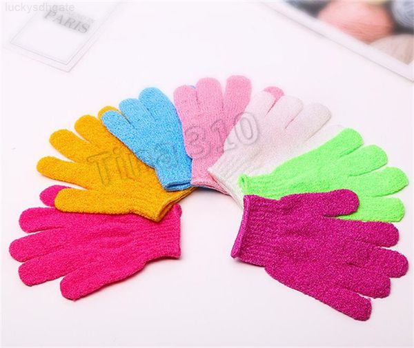 fashion colorful nylon body exfoliating cleaning five-finger bath gloves household products t2i5059
fashion colorful nylon body exfoliating cleaning five-finger bath gloves household products t2i5059