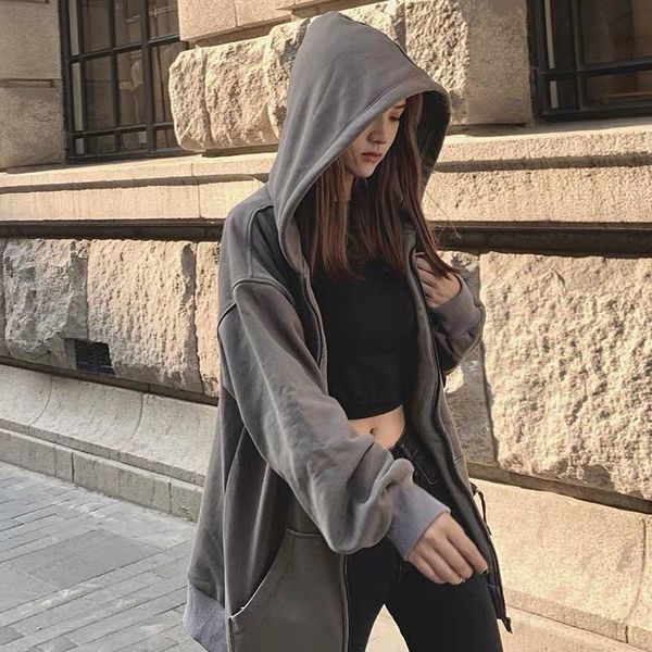 europe women oversized hooded zip through sweatshirts drop shoulders hooded loose casual womens kvvm, Black
europe women oversized hooded zip through sweatshirts drop shoulders hooded loose casual womens kvvm, Black