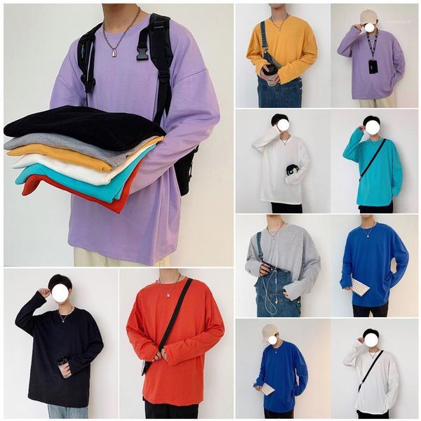 harajuku brief bright solid long slevees t-shirt plain all-match kpop minimalist style clothes loose multicolor tees, White;black
harajuku brief bright solid long slevees t-shirt plain all-match kpop minimalist style clothes loose multicolor tees, White;black