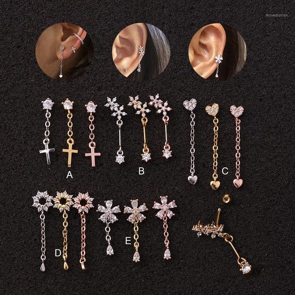 new shiny cz zircon long chain heart drop earrings cute sweet cross heart pendant earrings stainless steel bar ear jewelry1, Silver
new shiny cz zircon long chain heart drop earrings cute sweet cross heart pendant earrings stainless steel bar ear jewelry1, Silver