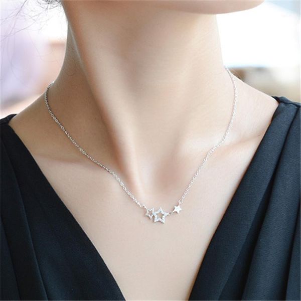 925 sterling silver crystal star charm pendant short choker necklace for girl women jewelry dz7631
925 sterling silver crystal star charm pendant short choker necklace for girl women jewelry dz7631
