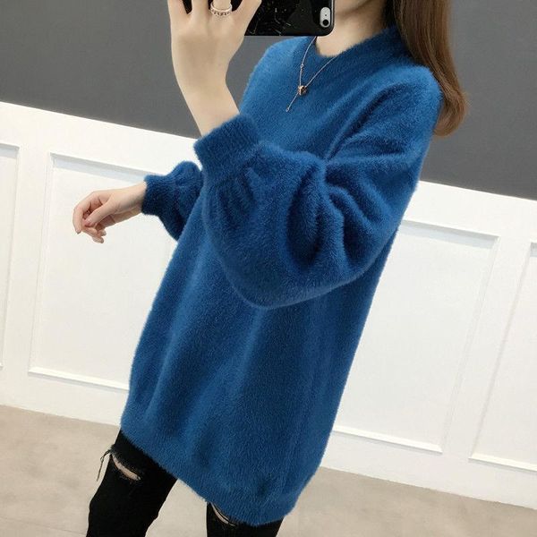 fashion sweater women 2020 plus size women's imitation mink velvet thick sweater loose pullover foreign style bottoming, White;black
fashion sweater women 2020 plus size women's imitation mink velvet thick sweater loose pullover foreign style bottoming, White;black