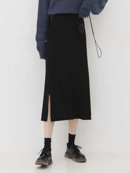 2020 elastic waist pencil skirt woman office skirt jupe vintage femme autumn women winter long woolen1, Black 
2020 elastic waist pencil skirt woman office skirt jupe vintage femme autumn women winter long woolen1, Black