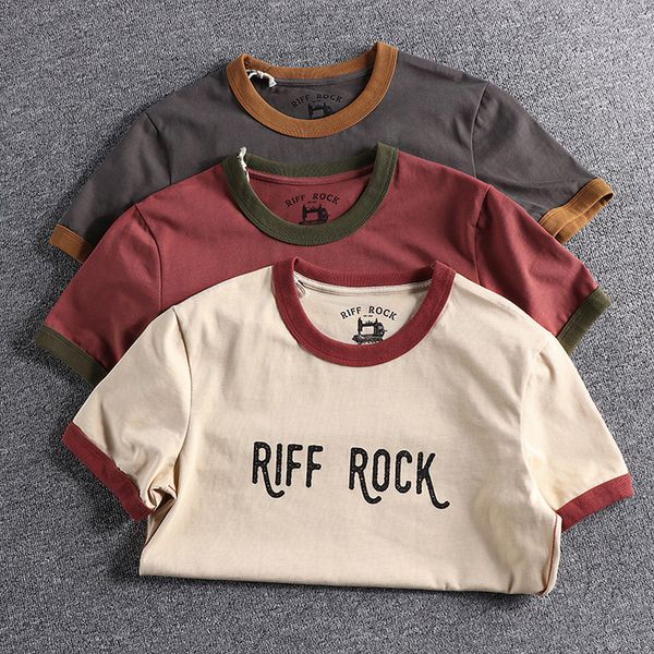 2021 new men's round neck short sleeves t-shirt retro letters print cotton youth fashion color contrast stitching male gothic 6tyw, White;black
2021 new men's round neck short sleeves t-shirt retro letters print cotton youth fashion color contrast stitching male gothic 6tyw, White;black