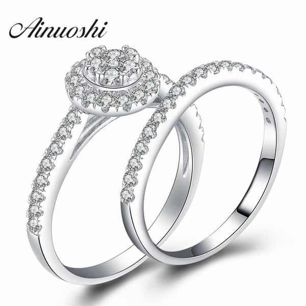 ainoushi 925 sterling silver 2 pieces engagement bridal ring sets sona round cut wedding anniversary bridal ring sets jewelry y200106, Slivery;golden
ainoushi 925 sterling silver 2 pieces engagement bridal ring sets sona round cut wedding anniversary bridal ring sets jewelry y200106, Slivery;golden