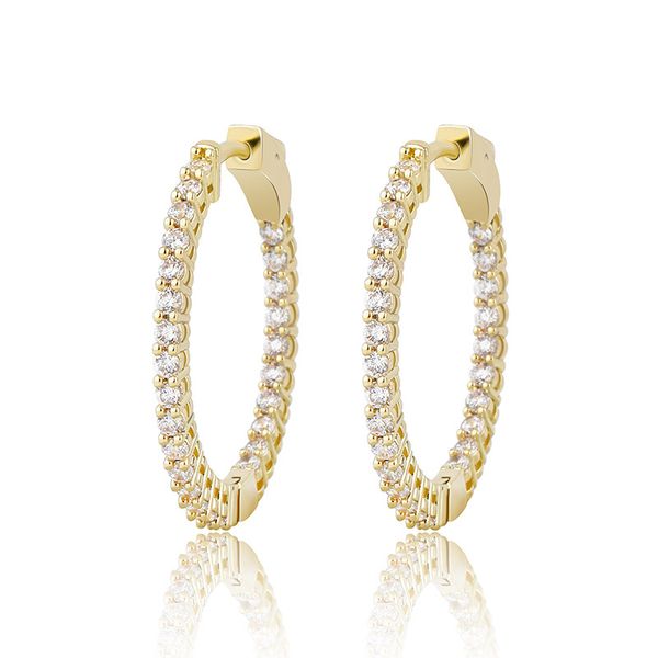 hip hop women earrings fashion 18k gold rhodium plated 3mm circle hoop earrings luxury bling zircon earrings, Golden;silver
hip hop women earrings fashion 18k gold rhodium plated 3mm circle hoop earrings luxury bling zircon earrings, Golden;silver