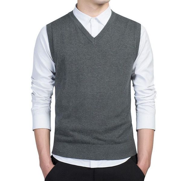 men's vests basic pullover sweater men autumn v neck slim fit thin cotton wool knitted sweaters sleeveless knitting vest gentlemen, Black;white
men's vests basic pullover sweater men autumn v neck slim fit thin cotton wool knitted sweaters sleeveless knitting vest gentlemen, Black;white