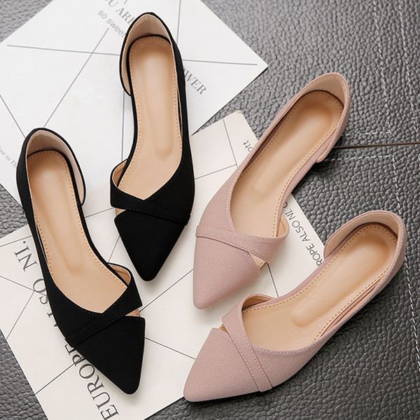 women flats pink slip-on plus suede leather pointed toe 2020 new elegant asakuchi office non-slip flat heel shoes woman shoes, Black
women flats pink slip-on plus suede leather pointed toe 2020 new elegant asakuchi office non-slip flat heel shoes woman shoes, Black