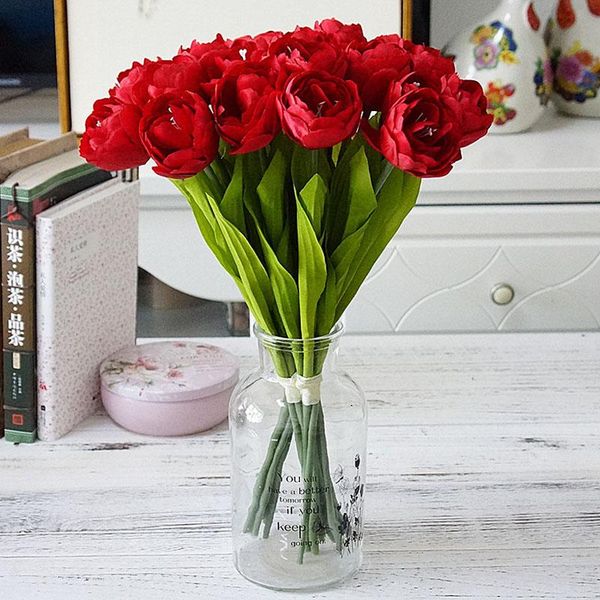decorative flowers & wreaths 6pcs/bouquet french tulips artificial flower for wedding party home garden decoration silk tulip hands holding
decorative flowers & wreaths 6pcs/bouquet french tulips artificial flower for wedding party home garden decoration silk tulip hands holding