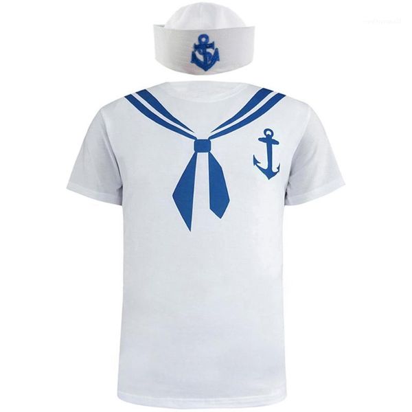 men's t-shirts men sailor costume seaman t-shirt with hat male carnival party 3d cosplay funny navy cruise novelty short sleeve tee to, White;black
men's t-shirts men sailor costume seaman t-shirt with hat male carnival party 3d cosplay funny navy cruise novelty short sleeve tee to, White;black