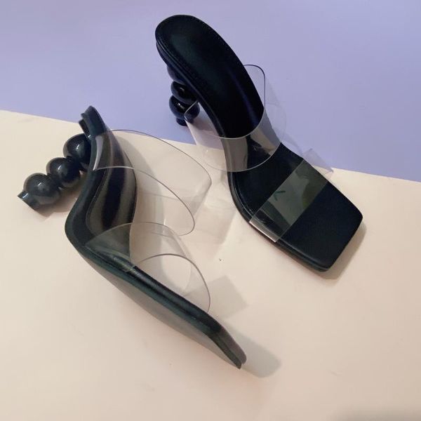 sandals pvc transparent women square toe strange heel ladies mules summer gladiator sandal casual slides high heels, Black
sandals pvc transparent women square toe strange heel ladies mules summer gladiator sandal casual slides high heels, Black