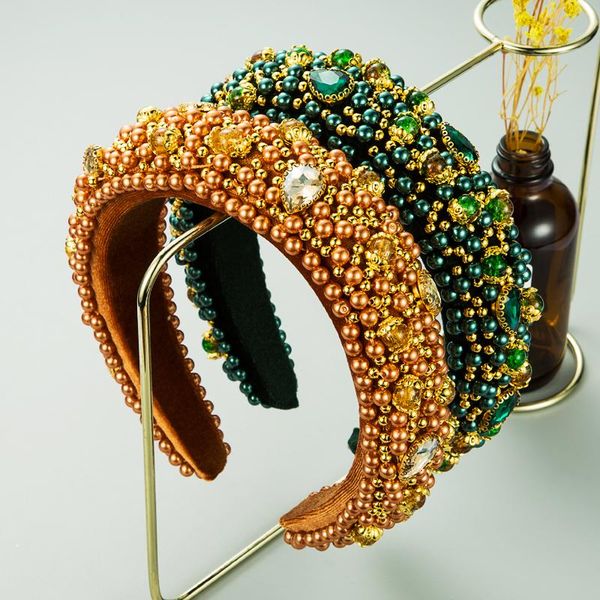 gorgeous baroque full simulated pearl headband for woman vintage sparkly crystal sponge hairband female party hair accessories, Golden;silver
gorgeous baroque full simulated pearl headband for woman vintage sparkly crystal sponge hairband female party hair accessories, Golden;silver