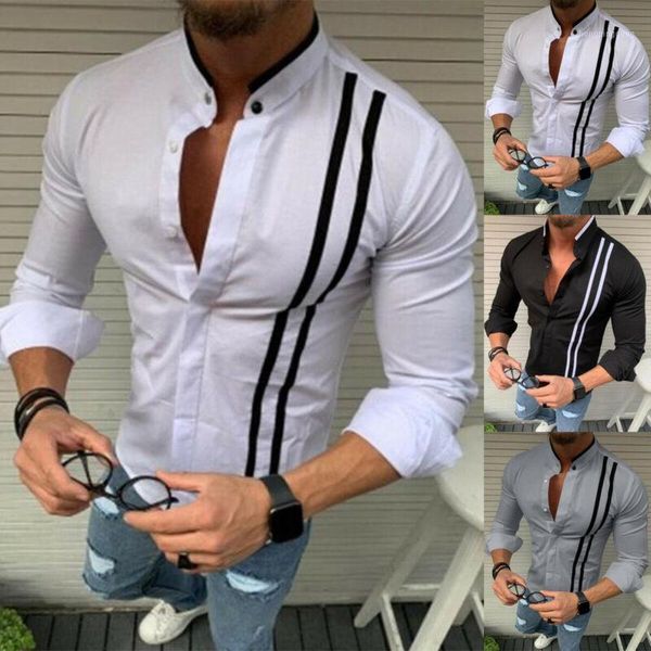 2020 spring autumn features shirts men casual shirt new arrival long sleeve luxury casual slim fit male shirts1, White;black
2020 spring autumn features shirts men casual shirt new arrival long sleeve luxury casual slim fit male shirts1, White;black