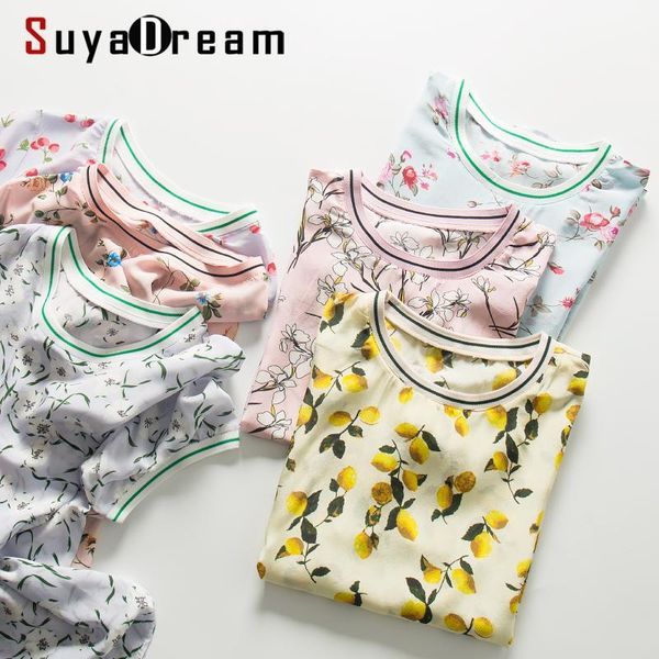 women silk shirt 100%silk crepe floral printed t shirt short sleeved silk 2020 new summer print1, White
women silk shirt 100%silk crepe floral printed t shirt short sleeved silk 2020 new summer print1, White