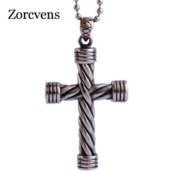 pendant necklaces zorcvens 2021 fashion punk men's silver color black 316l stainless steel cross necklace for man
pendant necklaces zorcvens 2021 fashion punk men's silver color black 316l stainless steel cross necklace for man