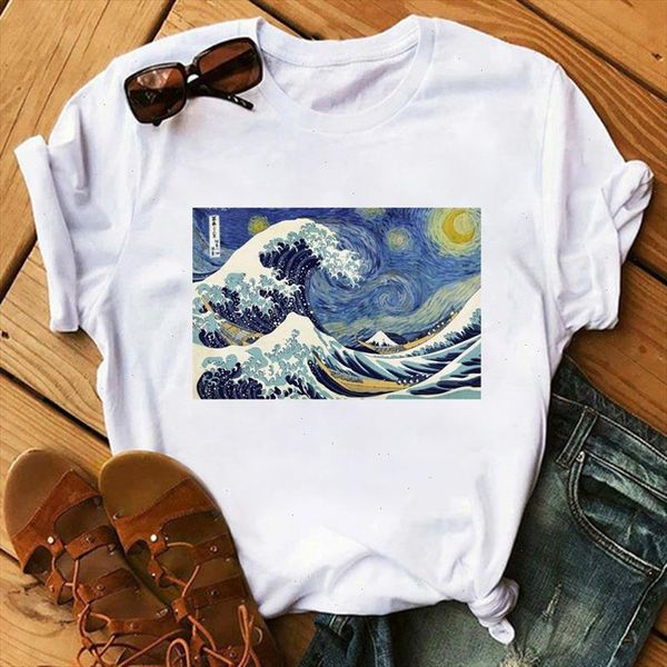 new summer women tshirt harajuku aesthetic wave t shirts oil painting funny t shirt 90s vintage tshirt fashion female tees, White
new summer women tshirt harajuku aesthetic wave t shirts oil painting funny t shirt 90s vintage tshirt fashion female tees, White