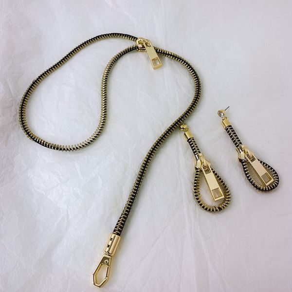 new arrival zipper stud earring women metal zipper earring necklace fashion jewelry accessories for gift party high quality, Golden;silver
new arrival zipper stud earring women metal zipper earring necklace fashion jewelry accessories for gift party high quality, Golden;silver