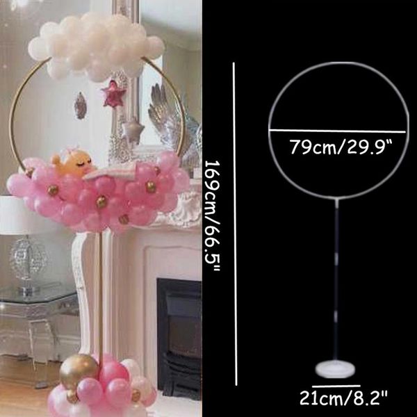 169cm Round Circle Ballon Stand Balloons Hoop Holder Colmn Weddng Backdrop Balons Farme Birthday Party Baby Shower Decoration
169cm Round Circle Ballon Stand Balloons Hoop Holder Colmn Weddng Backdrop Balons Farme Birthday Party Baby Shower Decoration