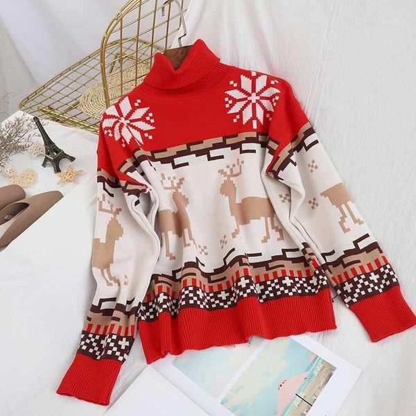 christmas sweater women pullover 2019 snow elk female autumn patchwork winter loose casual turtleneck sweaters new year clothes1, White;black
christmas sweater women pullover 2019 snow elk female autumn patchwork winter loose casual turtleneck sweaters new year clothes1, White;black