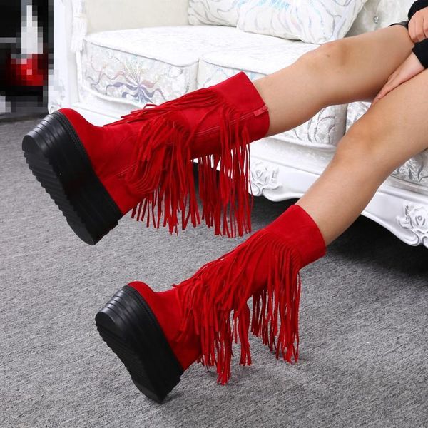 boots autumn and winter fringed inside thickening 16 cm ultra high heel women in the tube muffin bottom female snow boot, Black
boots autumn and winter fringed inside thickening 16 cm ultra high heel women in the tube muffin bottom female snow boot, Black