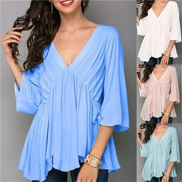 blusas mujer de moda 2018 women blouses women shirts plus size ruffle deep v neck chiffon shirt pink blouses1, White
blusas mujer de moda 2018 women blouses women shirts plus size ruffle deep v neck chiffon shirt pink blouses1, White