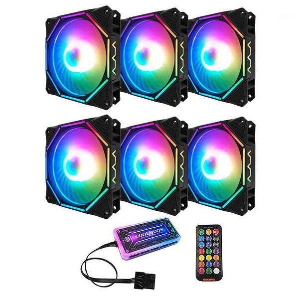 fans & coolings coolmoon rgb computer case fan 12cm silent polygon inner and outer light+standard controller cooling cpu fan(6 pcs)1
fans & coolings coolmoon rgb computer case fan 12cm silent polygon inner and outer light+standard controller cooling cpu fan(6 pcs)1