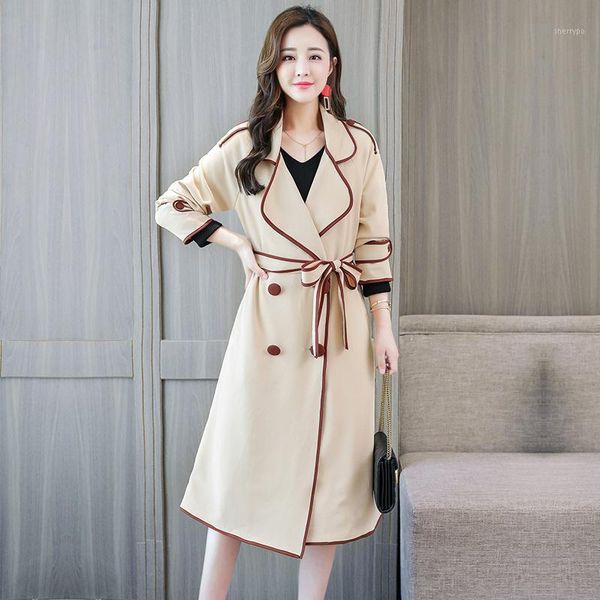 autumn temperament ladies windbreaker mid-length was thin wild loose adjustable waist fashion trench coat female outwear e3991, Tan;black
autumn temperament ladies windbreaker mid-length was thin wild loose adjustable waist fashion trench coat female outwear e3991, Tan;black