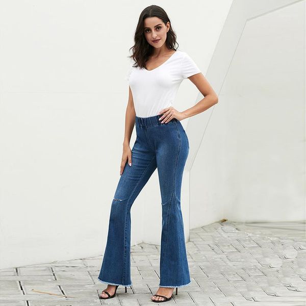 2020 winter new arrival woman jeans elegant lady flare pants high waist elastic waist female full length knee hole trousers girl1, Blue
2020 winter new arrival woman jeans elegant lady flare pants high waist elastic waist female full length knee hole trousers girl1, Blue
