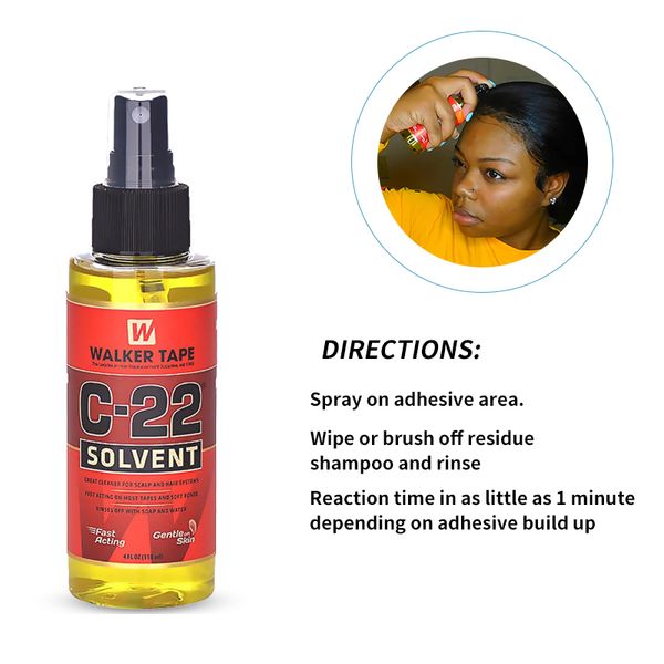 factory wholesale 4fl.oz(118ml) c-22 hair solvent tape adhesives remover for lace wigs&toupees for strong double sided tape and soft bonds
factory wholesale 4fl.oz(118ml) c-22 hair solvent tape adhesives remover for lace wigs&toupees for strong double sided tape and soft bonds