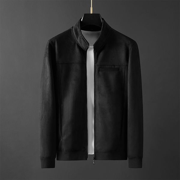light luxury trend men's autumn and winter casual baseball loose veet jacket cardigan 6420, Black;brown
light luxury trend men's autumn and winter casual baseball loose veet jacket cardigan 6420, Black;brown
