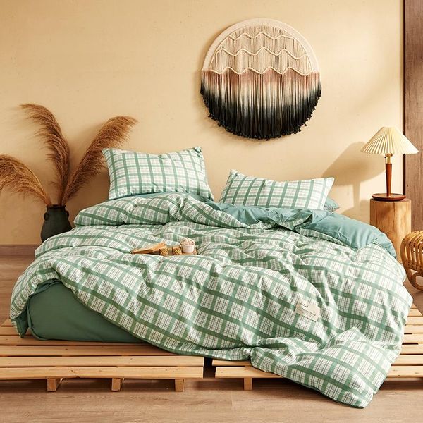 bedding sets 4pcs green plaid set printed bed sheet flat skirt spread cover quilt king twin size
bedding sets 4pcs green plaid set printed bed sheet flat skirt spread cover quilt king twin size