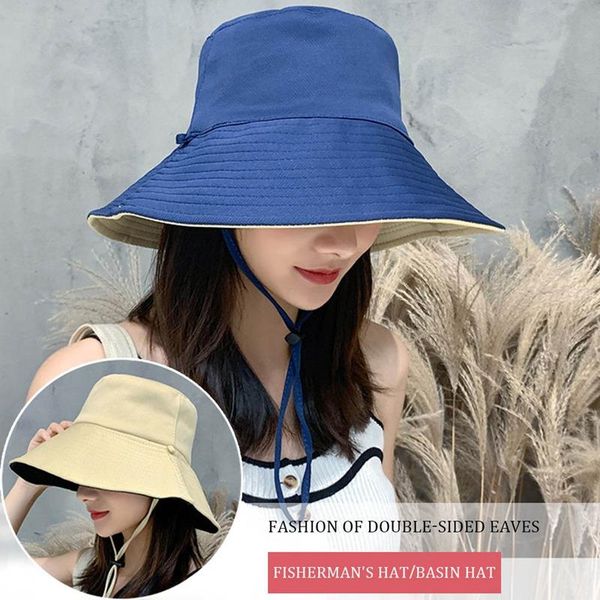 double side wear bucket hat women summer beach wide brim sun cap girl uv protect foldable fisherman panama hat, Blue;gray
double side wear bucket hat women summer beach wide brim sun cap girl uv protect foldable fisherman panama hat, Blue;gray