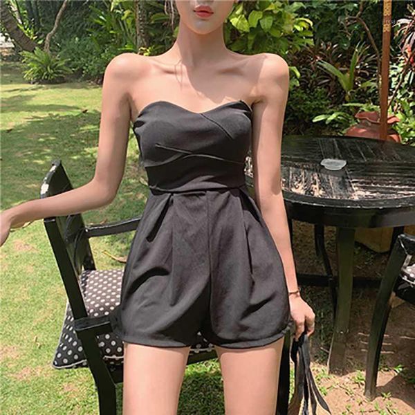 chic shoulder and breast jumpsuit summer 2020 new monochrome high waist straight tube shorts1, Black;white
chic shoulder and breast jumpsuit summer 2020 new monochrome high waist straight tube shorts1, Black;white