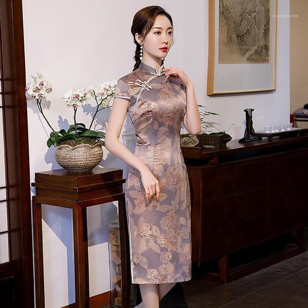 ethnic clothing spring 2021 women chinese style retro dish button cheongsam fashion slim medium length qipao flowers dresses1, Red
ethnic clothing spring 2021 women chinese style retro dish button cheongsam fashion slim medium length qipao flowers dresses1, Red