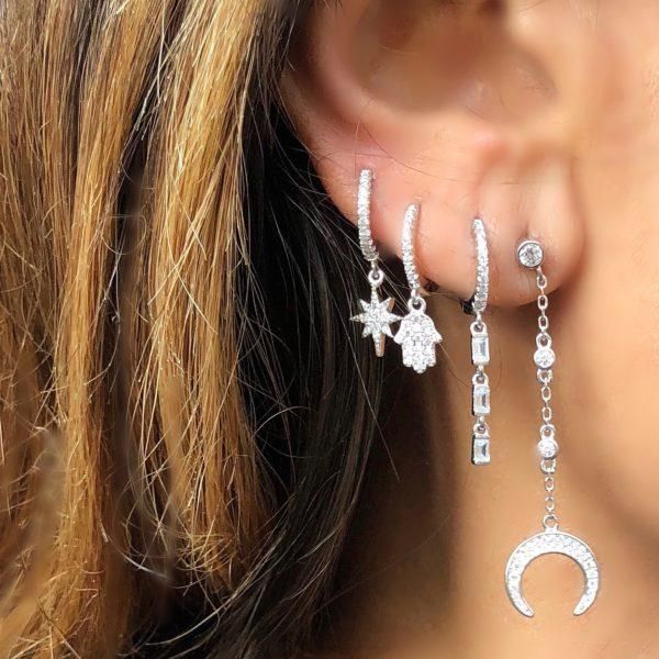 fashion silver color jewelry classic dangle ear jewelry micro pave clear cz tiny cute hamsa hand fatimas hand charm cz earring
fashion silver color jewelry classic dangle ear jewelry micro pave clear cz tiny cute hamsa hand fatimas hand charm cz earring
