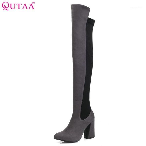 boots qutaa 2021 mixd color women over the knee high platform square heel pointed toe winter shoes size 34-431, Black
boots qutaa 2021 mixd color women over the knee high platform square heel pointed toe winter shoes size 34-431, Black