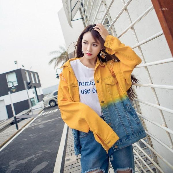 women denim jacket harajuku hip hop clothing 2020 streetwear female fall yellow stitching jean jacket 2020 women ta9541, Black;brown
women denim jacket harajuku hip hop clothing 2020 streetwear female fall yellow stitching jean jacket 2020 women ta9541, Black;brown