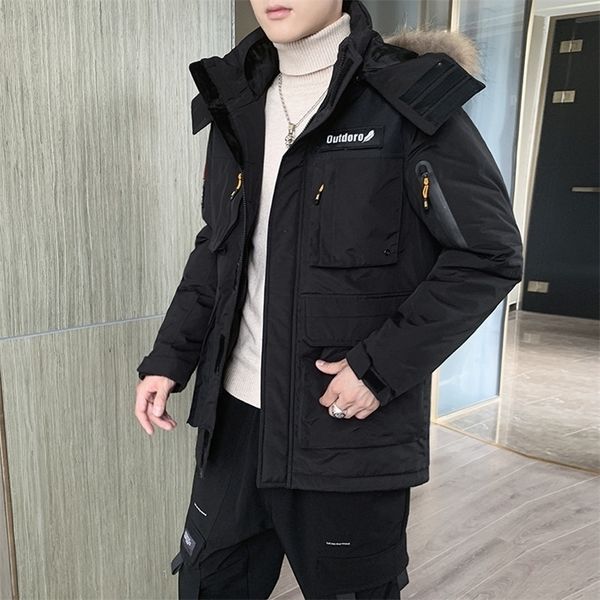 hooded winter down parkas coat men thick warm mens jacket windproof boyfriend gift parka erkek mont casacos masculinos 201128, Black
hooded winter down parkas coat men thick warm mens jacket windproof boyfriend gift parka erkek mont casacos masculinos 201128, Black