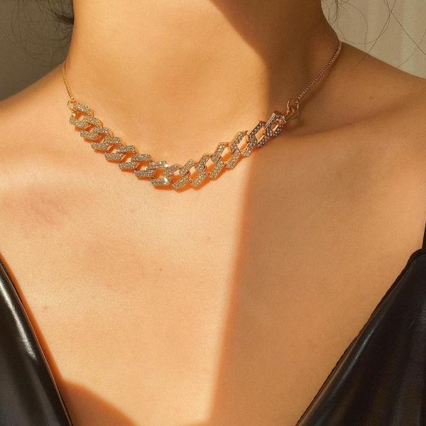 chokers hip hop shiny rhinestone cross, Golden;silver 
chokers hip hop shiny rhinestone cross, Golden;silver