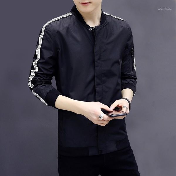 2021 spring men's jackets male solid army green blue white black jacket baseball uniform outerwear striped sleeve autumn fashion1, Black;brown
2021 spring men's jackets male solid army green blue white black jacket baseball uniform outerwear striped sleeve autumn fashion1, Black;brown