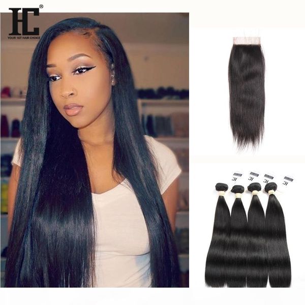 hc peruvian virgin hair bundles straight hair weaves human hair with closure unprossced 4 bundles with 4x4 lace closure middle 3 part, Black
hc peruvian virgin hair bundles straight hair weaves human hair with closure unprossced 4 bundles with 4x4 lace closure middle 3 part, Black